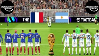 France 🇨🇵 🆚 🇦🇷 Argentina || Penalty Shootout || World Cup || Mbappe vs Messi || efootball 2024