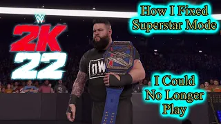 WWE 2K22 💠 How I Fixed My Universe From A Game Breaking Glitch - UPDATE READ BELOW