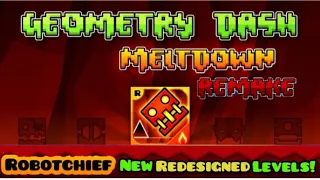 Geometry dash meltdown Remake all levels 100% |2.11