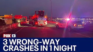 2 dead after 3 separate wrong-way crashes in Pierce County | FOX 13 Seattle