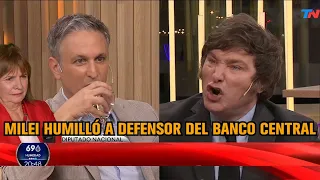 MILEI HUMILLÓ A PERIODISTA DEFENSOR DEL BANCO CENTRAL - Javier Milei en TN 27/3/2022