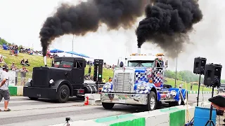 Big Rigs Drag Racing Compilation | 2023 Unc's Semi Stampede