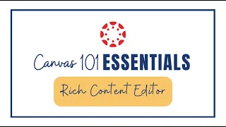 Canvas 101: Create an Assignment (Advanced-rich content editor)