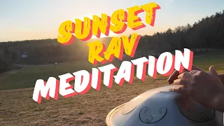 Calming Sunset Meditation | 10 minute Handpan/ Rav  Music | Rewildyoursoul