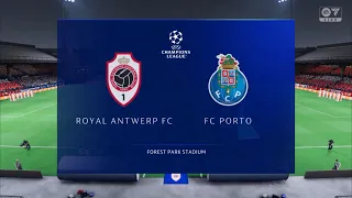 EA FC 24 PS4 | Royal Antwerp VS Porto - UEFA Champions League | Group Stage | Gameplay PS4