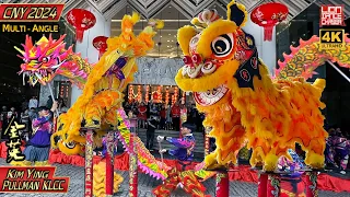 CNY 2024 - Acrobatic Lion Dance by Ampang Kim Ying 安邦金英 @ Pullman Hotel KLCC 龙年春节贺岁 舞龙舞狮 黄金醒狮跳高桩