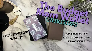 The Budget Mom Cash Wallet Unboxing | Cash Envelope System| Black A6 size| With Envelopes & Trackers