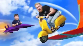Planes Vs. Scooters Challenge! | GTA5