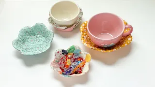How to sew Flower Bowl Cozies  | DIY Bowl Potholder | Fabric Bowl