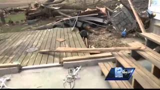 Surveying storm damage in Illinois