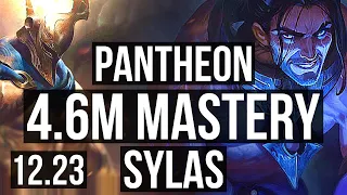 PANTHEON vs SYLAS (TOP) | 4.6M mastery, 900+ games, 4/2/9 | KR Diamond | 12.23