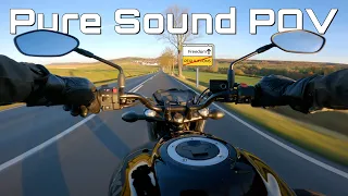 Winter Escape POV RIDE // SUZUKI SV 650 [PURE SOUND] + 4K