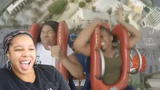 Funniest Roller Coaster Reactions | Reaction