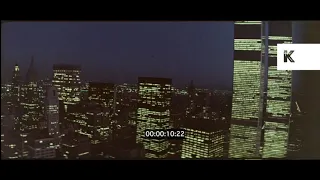 1970s, 1980s Twin Towers Aerial, New York, HD from 35mm