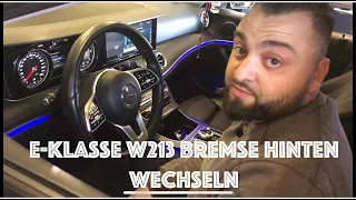 Mercedes E-Klasse W213 Bremsen Wechseln an Der Hinterachse