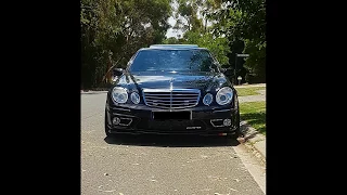 W211 E55 AMG Brutal sound in the hills