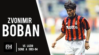 Zvonimir Boban ● Skills ● AC Milan 0-0 Lazio ● Serie A 1993-94