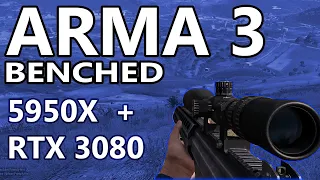 Arma 3 -  Max Setting Benchmark  -Ryzen 5950x+ RTX 3080 / - 4k/1440p/1080P