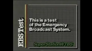 SuperStation WTBS EBS Test, September 26, 1985