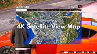 GTA V: COMO INSTALAR RADAR/GPS COMO NA VIDA REAL! GOOGLE MAPS! 4K Satellite View Map
