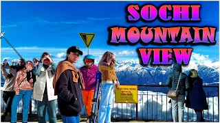 Rosa Khutor Peak - The Most Beautiful Mountain in the Sochi region - ☀️ Walking Tour. Russia 2023