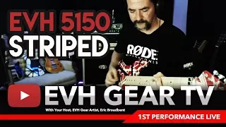 Playing The EVH Gear 5150 Striped Guitar 1st Time