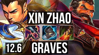 XIN ZHAO vs GRAVES (JNG) | 10/0/8, 2.6M mastery, Legendary, 500+ games | EUW Master | 12.6