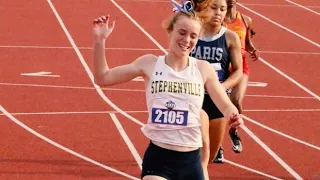 Victoria Cameron EATS up the track en route to a Class 4A Texas State 100m title