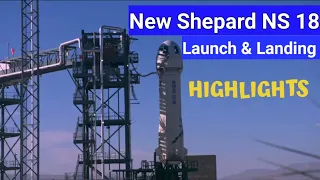 HIGHLIGHTS: Blue Origin New Shepard NS-18 Mission (Launch & Landing)