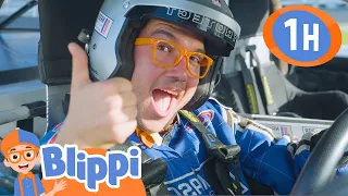 DRIVING FAST CARS WITH BLIPPI AND FRIENDS | Fun with Blippi! | Blippi Educational Songs for Kids