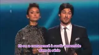 Ian Somerhalder & Nina Dobrev win People's Choice for Favorite On Screen Chemistry VOSTFR