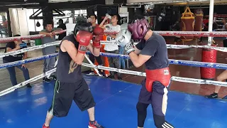 Sparring, sombra, cuerda, cierre de semana