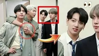 secretly touching taekook // Coincidence or reality? what's going on behind the scenes? 👀😳🙈 #vkook