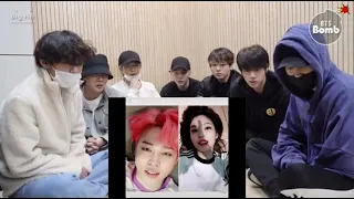 bts reaction to jenmin tiktok