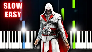 Assassin's Creed 2 - Ezio's Family - SLOW EASY Piano Tutorial