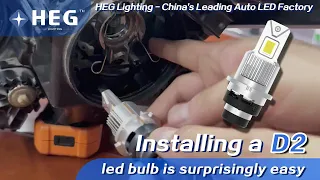 Are LED bulbs compatible with HID? -Best design of D2 led headlamps with plug n play.