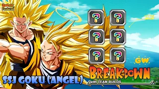 DFE AGL SSJ3 GOKU ANGEL Breakdown w. Team Builds (Golden Week) | Dragon Ball Z Dokkan Battle