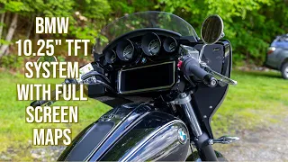 Tour of BMW's Massive TFT + Full Screen Maps - BMW R18 Bagger / Transcontinental