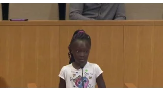 Young girl delivers tearful speech to Charlotte City Council