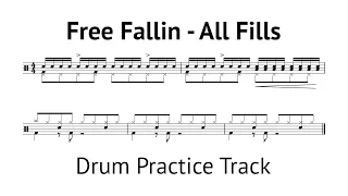 Tom Petty - Free Fallin - Learn to play the Drum Fills | Drums Only Practice Track