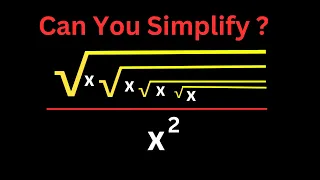 A Nice Olympiads Simplification Problem | How to Simplify Fast? | Amazing Trick!