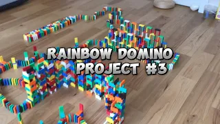 Rainbow 🌈 Domino Project #3! (1,100 dominoes) #viral #relaxing #h5dominocommunity #fyp #foryou #art