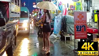 Pattaya 4K Rain Walk All Around Soi BuaKhao, Soi Honey, Soi Chaiyapoon, Soi LK METRO. Sep 2023