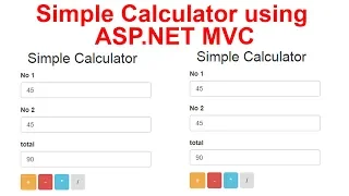 Simple Calculator using ASP.NET MVC