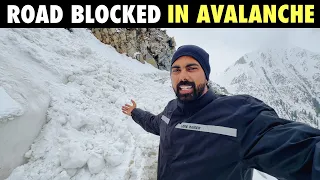 KASHMIR RIDE par AVALANCHE aagaya | ROAD BLOCKED | Stuck in WARWAN VALLEY | Ep-4 | SJ VLOGS