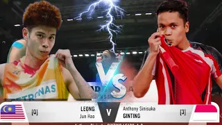 Match 2024😱 Leong Jun Hao (MAS) vs Anthony Sinisuka Ginting (INA) [3]