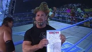 Goldberg Shows Nash Halls Contract WCW Thunder 21st June 2000