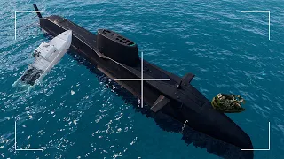 🔴 Russian submarines with nuclear missiles were destroyed by Bayraktar TB2 Drone - Arma 3 Simulation