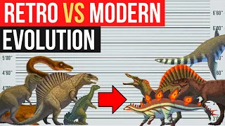 Dinosaurs Evolution | Retro vs Modern | Spinosaurus, Tyrannosaurus, Therizinosaurus