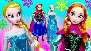 For babyELSA & ANNA Frozen Disney Store Dolls Review! MAGICAL Princess Doll Unboxing Reviews